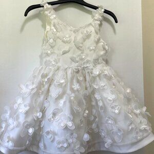 Tulleen White Lago Flower Girl Dress